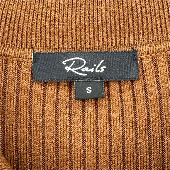 Rails Rosalie Rib-Knit Midi Dress in Fox Small - Picture 5 of 8